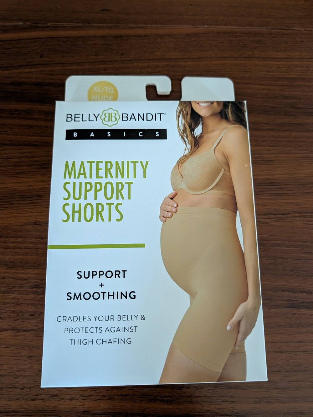 Belly Bandit Basics XL Nude Color Maternity Support Shorts Nylon Stretch New